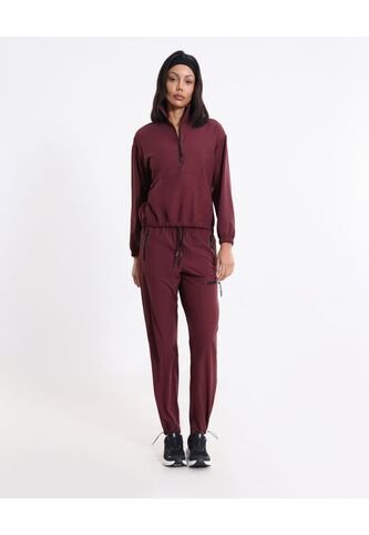 Chaqueta  Para Mujer Deportiva Color Vino Marca Atmos #31080085 Atmos