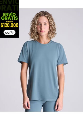 Camiseta Para Mujer Manga Corta Cuello Redondo Color Verde Pastel Marca Atmos #31090158 Atmos