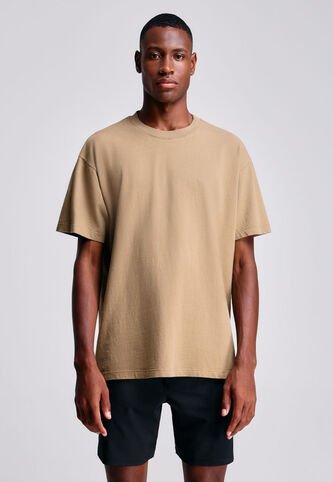 Camiseta Para Hombre Manga Corta Color Café Claro Marca Atmos #32090122 Atmos