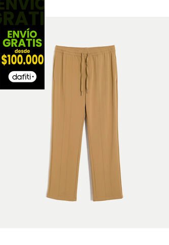 Pantalón Bota Recta Smartech Training  Para Hombre Camel Atmos Atmos