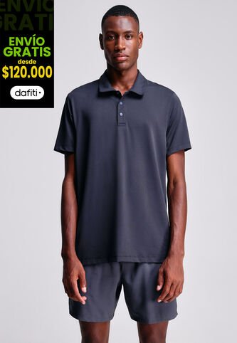 Polo Para Hombre Cuello Maquina Sin Bolsillo Color Azul Oscuro Marca Atmos #32110006 Atmos