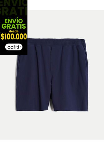 Bermuda  Para Hombre Deportiva Largo Color Azul Marca Atmos #32100151 Atmos