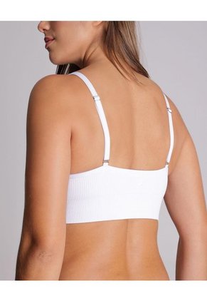 Top Para Mujer Cuello V Color Blanco Marca Atmos #31220077
