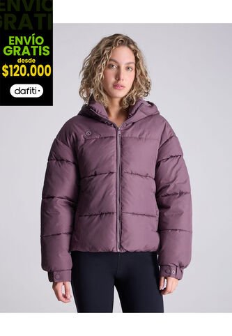 Chaqueta Para Mujer Acolchada Color Morado Marca Atmos #31080028 Atmos