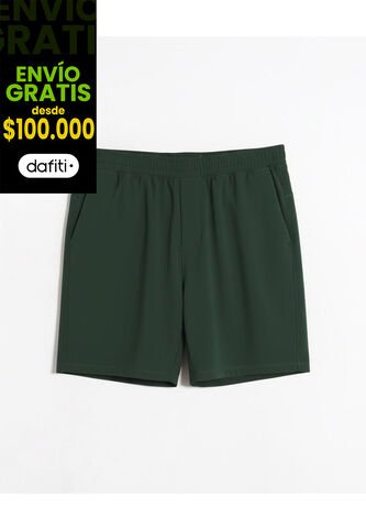 Bermuda  Para Hombre Deportiva Largo Color Verde Marca Atmos #32100154 Atmos