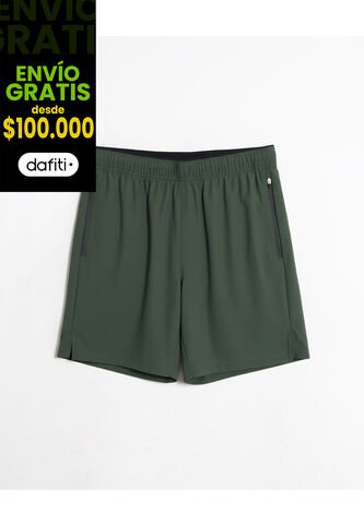 Bermuda  Para Hombre Deportiva Largo Color Verde Marca Atmos #32100158 Atmos