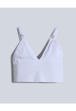 Top Para Mujer Cuello V Color Blanco Marca Atmos #31220077