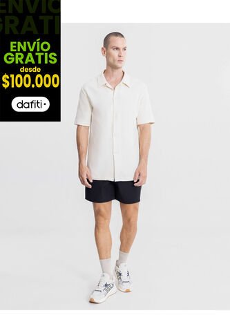 Bermuda Smartech Ligera  Para Hombre Negro Atmos Atmos