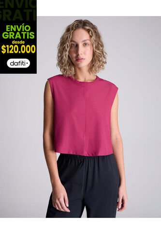 Camiseta Para Mujer Manga Corta Color Fucsia Marca Atmos #31090152 Atmos