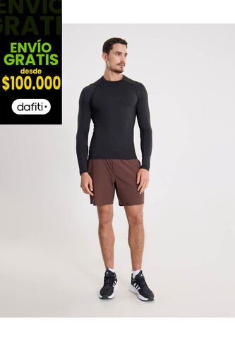 Bermuda Para Hombre Deportiva Largo Color Café Marca Atmos #32100141 Atmos