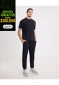 Pantalón Jogger Texturizado Galiet  Para Hombre Negro Atmos de Atmos