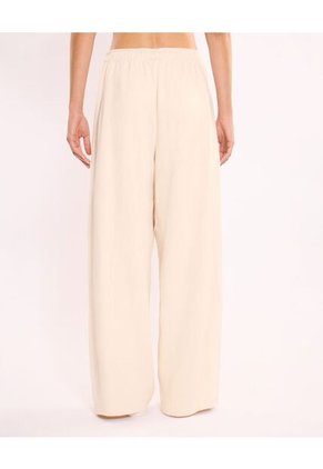 Pantalón Barrel Burda Confort  Para Mujer Crema Atmos