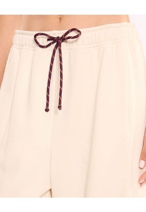Pantalón Barrel Burda Confort  Para Mujer Crema Atmos