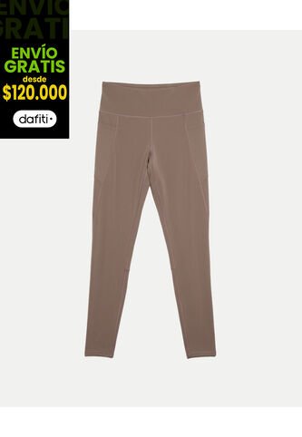Leggins  Para Mujer Largo Color Café Marca Atmos #31230111 Atmos