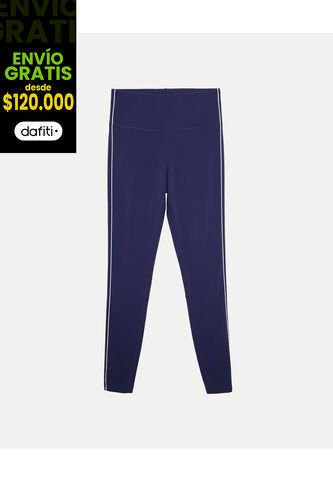 Leggins  Para Mujer Largo Color Azul Marca Atmos #31230127 Atmos