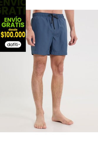 Pantaloneta De Baño Con Cordón  Para Hombre Azul Atmos Atmos