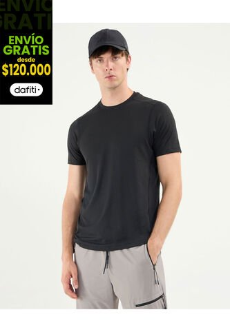 Camiseta Para Hombre Manga Corta Cuello Redondo Color Negro Marca Atmos #32090012 Atmos