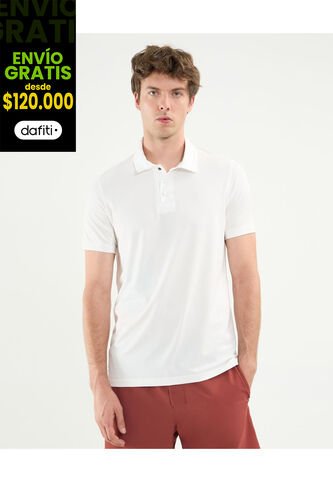 Polo Para Hombre Cuello Maquina Sin Bolsillo Color Marfil Marca Atmos #32110004 Atmos