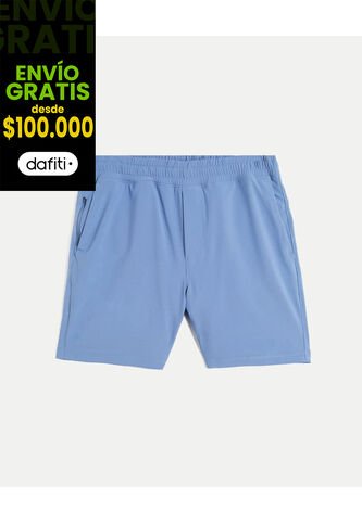 Bermuda Para Hombre Deportiva Largo Color Azul Marca Atmos #32100108 Atmos