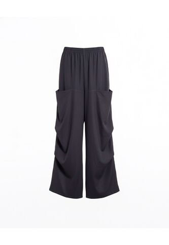Pantalón Parachute Microcomfort  Para Mujer Negro Atmos Atmos