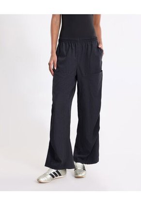 Pantalón Parachute Microcomfort  Para Mujer Negro Atmos