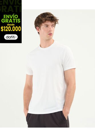 Camiseta Para Hombre Manga Corta Cuello Redondo Color Marfil Marca Atmos #32090011 Atmos