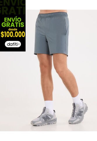 Bermuda Para Hombre Deportiva Medio Color Gris Marca Atmos #32100118 Atmos