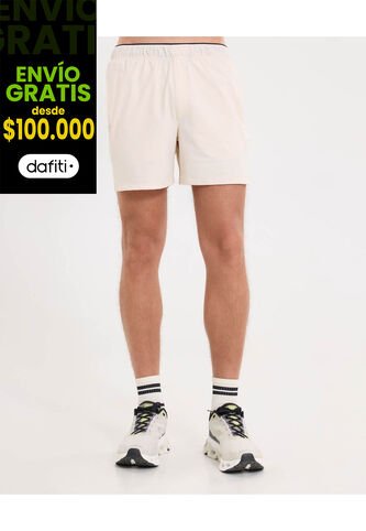 Bermuda Para Hombre Deportiva Medio Color Beige Marca Atmos #32100110 Atmos