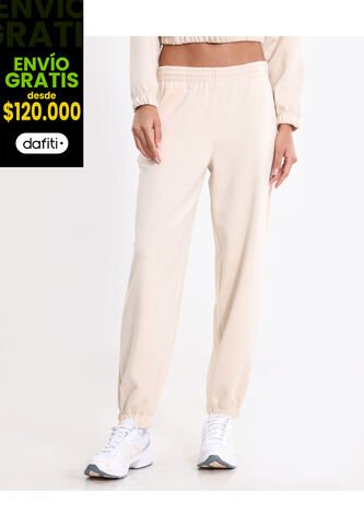 Pantalón  Para Mujer Jogger Color Crema Marca Atmos #31070098 Atmos