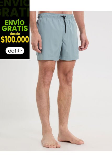 Pantaloneta De Baño Con Cordón  Para Hombre Verde Atmos
