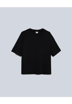 Camiseta Para Mujer Manga Corta Cuello Redondo Color Negro Marca Atmos #31090205