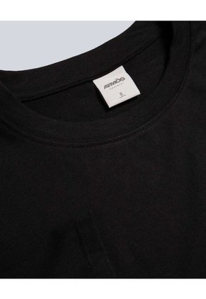 Camiseta Para Mujer Manga Corta Cuello Redondo Color Negro Marca Atmos #31090205