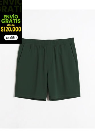 Bermuda  Para Hombre Deportiva Largo Color Verde Marca Atmos #32100154 Atmos