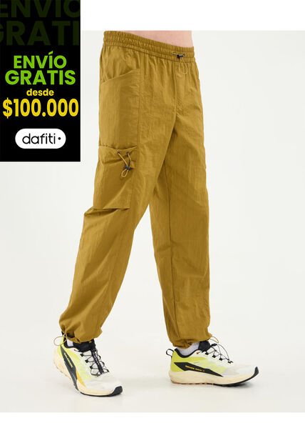 Pantalon Moda Cargo  Para Hombre Camel Atmos