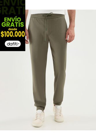 Jogger Básico Comfort Plush  Para Hombre Verde Atmos Atmos