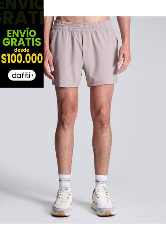Bermuda Para Hombre Deportiva Largo Color Beige Marca Atmos #32100080 Atmos