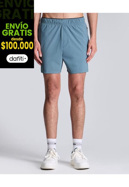 Bermuda Para Hombre Deportiva Largo Color Verde Pastel Marca Atmos #32100084