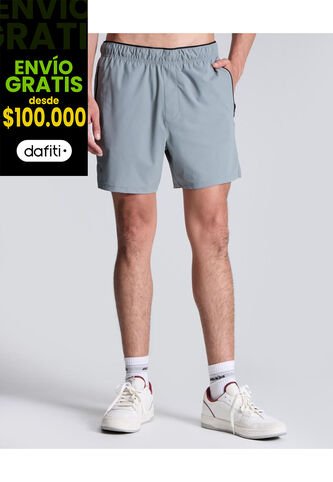 Bermuda Para Hombre Deportiva Largo Color Gris  Marca Atmos #32100094 Atmos