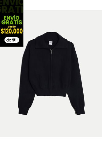 Saco  Para Mujer Abierto Color Negro Marca Atmos #31330006 Atmos