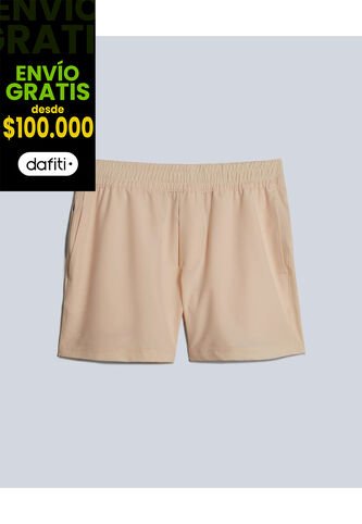 Bermuda Para Hombre Deportiva Largo Color Crema Marca Atmos #32100074 Atmos
