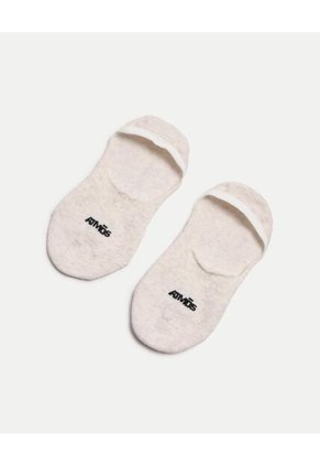 Pack X3 Medias Baleta X3 Para Mujer Crema Atmos