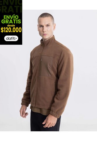 Chaqueta  Para Hombre Shearling Color Café Marca Atmos #32080062 Atmos