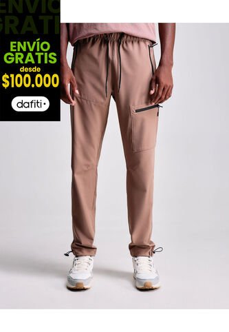 Pantalón Outdoor Básico  Para Hombre Mocca Atmos Atmos