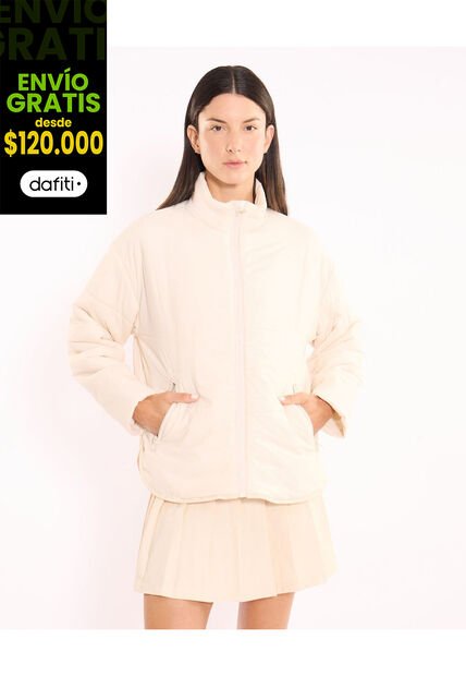 Chaqueta  Para Mujer Acolchada Color Beige Marca Atmos #31080071