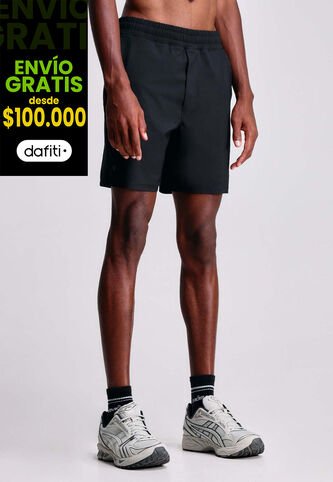 Bermuda Para Hombre Deportiva Largo Color Negro Marca Atmos #32100076 Atmos