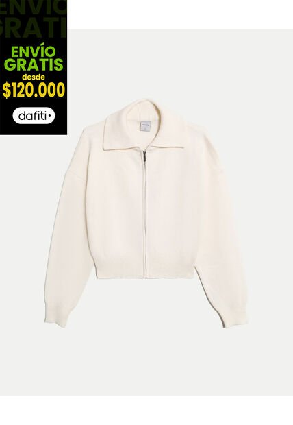 Saco  Para Mujer Abierto Color Blanco Marca Atmos #31330005