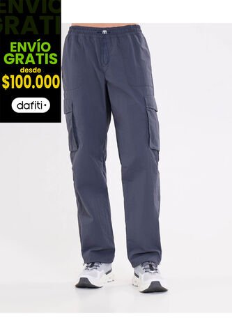 Pantalon Cargo  Para Hombre Azul Atmos Atmos