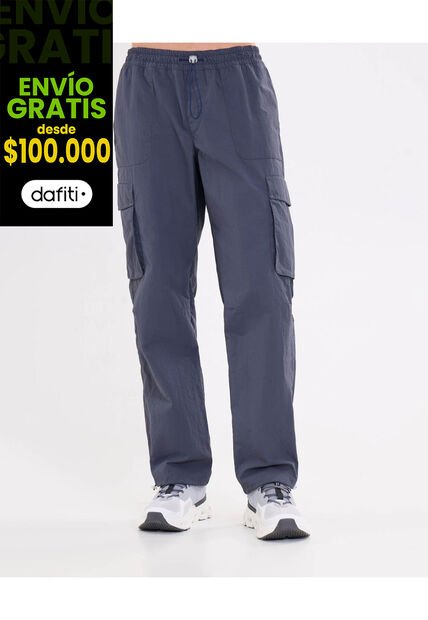 Pantalon Cargo  Para Hombre Azul Atmos