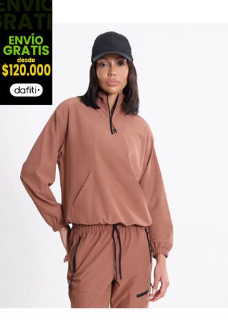 Chaqueta  Para Mujer Deportiva Color Café Marca Atmos #31080084 Atmos