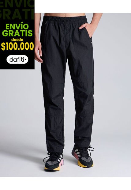 Pantalón Deportivo Con Cortes  Para Hombre Negro Atmos
